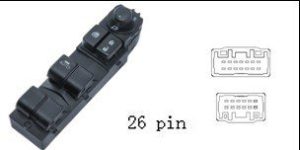 لوحة مفاتيح تحكم زجاج ومرايا السيارة لمازدا CX-5 (2015-2017)