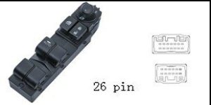 لوحة مفاتيح تحكم زجاج ومرايا السيارة لمازدا CX-5 (2017-2020)