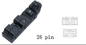 لوحة مفاتيح تحكم زجاج ومرايا السيارة لمازدا CX-5 (2012-2020) - نظام القيادة اليمين (RHD)