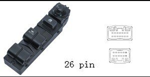 لوحة مفاتيح تحكم زجاج ومرايا السيارة لمازدا 3 (2015 وما فوق)