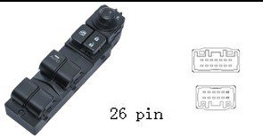 لوحة مفاتيح تحكم زجاج ومرايا السيارة لمازدا CX-4 (2016)