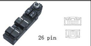 لوحة مفاتيح تحكم زجاج ومرايا السيارة لمازدا CX-4 (2018)