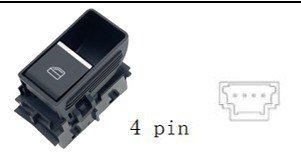 مفتاح تحكم نوافذ فردي لمازدا 3 أكسيلا (2020 وما فوق)