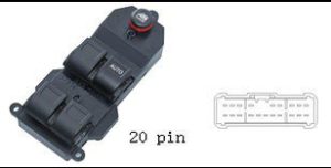 مفتاح تحكم نوافذ هوندا فيت (2004-2007) - موديلات الدركسون يمين (RHD)