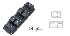 مجموعة مفاتيح تحكم رئيسية بنوافذ سيارة JMC - جهة السائق (أمامية يسار)