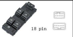 لوحة مفاتيح تحكم نوافذ رئيسية لسيارة JMC - جهة السائق (أمامية يسار)