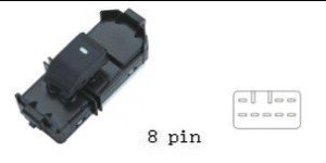 مفتاح تحكم نوافذ سيارة JMC 12-15 - جهة الراكب (أمامية يمين)