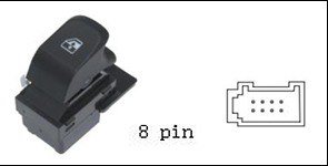 مفتاح تحكم نوافذ سيارة JMC RuiMai 16-18 - جهة الراكب (أمامية يمين)