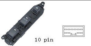 لوحة مفاتيح تحكم نوافذ رئيسية لسيارة JMC - جهة السائق (أمامية يسار)