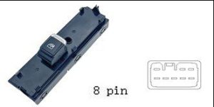 مفتاح تحكم نوافذ سيارة JMC 24V - جهة الراكب (أمامية يمين)