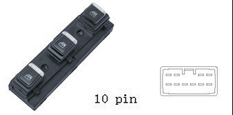 لوحة مفاتيح تحكم نوافذ رئيسية لسيارة JMC 12V - جهة السائق