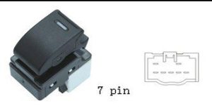مفتاح تحكم نوافذ سيارة JMC TFR PICKUP (موديلات 2007-2015) - جهة الراكب
