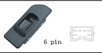 مفتاح تحكم نوافذ سيارة ISUZU TFR/UCR PICKUP (موديلات 2009-2015) - جهة خلفية يمين