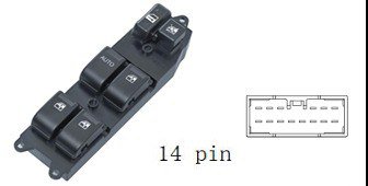 لوحة مفاتيح تحكم نوافذ رئيسية لسيارة ISUZU - جهة السائق (أمامية يسار)