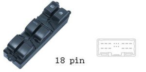 لوحة مفاتيح تحكم نوافذ رئيسية لسيارة ISUZU D-MAX (موديلات 2010-2015)