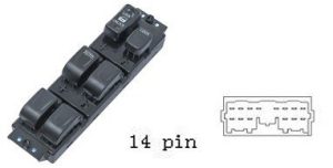 لوحة مفاتيح تحكم نوافذ رئيسية لسيارة ISUZU RODEO (موديلات 1998-2004)