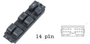 لوحة مفاتيح تحكم نوافذ رئيسية لسيارة ISUZU RODEO (موديلات 1998-2004)