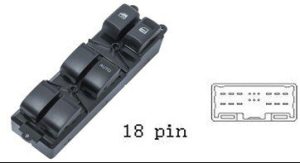 لوحة مفاتيح تحكم نوافذ رئيسية لسيارة ISUZU D-MAX (موديلات 2010-2015)