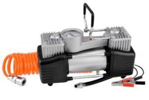 كمبروسر هواء مزدوج 12V للسيارة بقوة 300 واط وضغط 150PSI مع خرطوم 5 متر