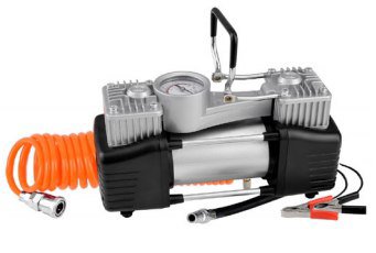 كمبروسر هواء مزدوج 12V للسيارة بقوة 300 واط وضغط 150PSI مع خرطوم 5 متر