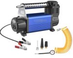 كمبروسر هواء محمول للسيارة 12 فولت مع خرطوم 4 متر وملحقات متعددة
