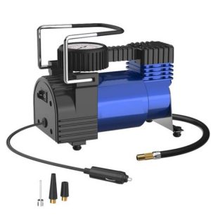 كمبروسر هواء محمول للسيارة 12 فولت بضغط 100 PSI مع ملحقات متعددة