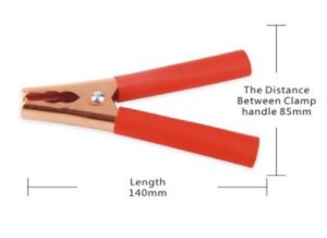 مشبك بطارية معدني 140×85 مم