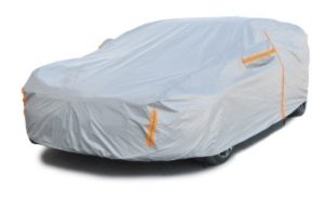 غطاء حماية للسيارة مع سحاب وشرائط عاكسة