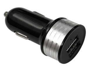 شاحن سيارة بمنفذين USB