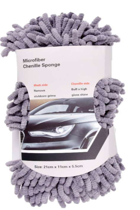 إسفنجة مايكروفايبر شينيل لغسيل السيارة