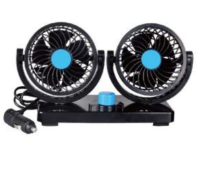 مروحة سيارة مزدوجة 12V بحجم 4 إنش