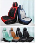 أغطية مقاعد سيارة جلد أنيق بتصميم عصري مريح وسهل التركيب