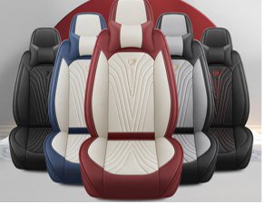 أغطية مقاعد سيارة جلد بتصميم عصري فاخر يوفر الراحة والحماية للمقاعد