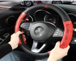غطاء مقود سيارة رياضي مانع للانزلاق يوفر تحكم مريح أثناء القيادة