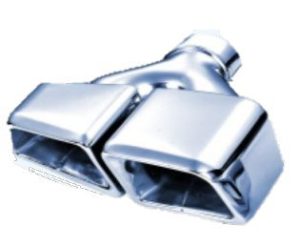 اكزوزت سبورت مزدوج للسيارة ستانلس ستيل مقاس ‎65‎ مم