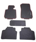 طقم أرضيات سيارات بلاستيك بحواف ملونة