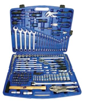 طقم عدة ميكانيك احترافي شامل مع شنطة – مجموعة مفاتيح وسوكيت وبتات متعددة الاستخدام