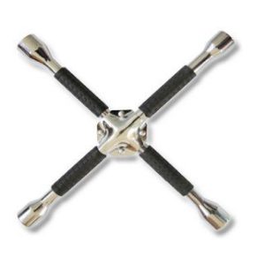 مفتاح تبديل إطارات السيارات صليبة 14 إنش مع مقبض مغطى – قوي ومريح للاستخدام