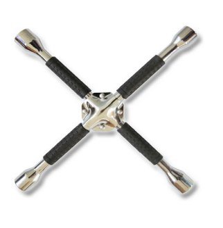 مفتاح تبديل إطارات السيارات صليبة 14 إنش مع مقبض مغطى – قوي ومريح للاستخدام