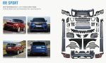 طقم تحويل Range Rover Sport موديل 2014–2017 إلى شكل 2022 — بودي كيت SVR كامل بجودة عالية