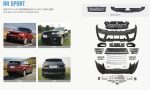 طقم بودي كيت Range Rover Sport موديل 2014–2017 — تصميم LM كامل بمظهر رياضي فاخر
