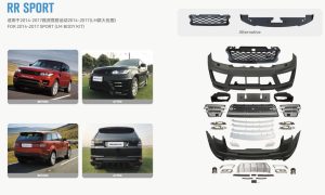 طقم بودي كيت Range Rover Sport موديل 2014–2017 — تصميم LM كامل بمظهر رياضي فاخر